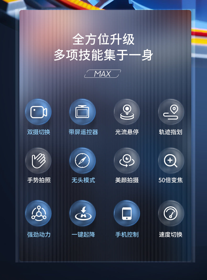 Cross-Border E88/E99D Screen-Controlled Drone with Lights, Foldable Dual Camera, Optical Flow Aerial Photography, Remote-Controlled Aircraft, Quadcopter