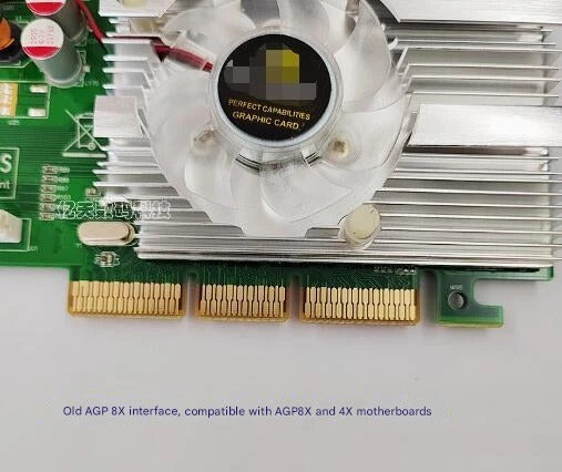 FX5500 AGP Graphic card DDR 256M 8X Compatible 4X 8X  AGP Graphics card New AGP Video Card with CRT DVI S-Video