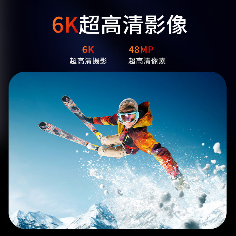 Cross-border new arrival6k Sports Camera Anti-Shake Bare Waterproof Outdoor Cycling Shooting Diving Fishing Sports Camera