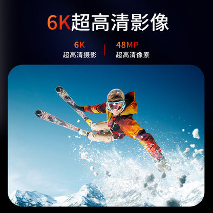 Cross-border new arrival6k Sports Camera Anti-Shake Bare Waterproof Outdoor Cycling Shooting Diving Fishing Sports Camera