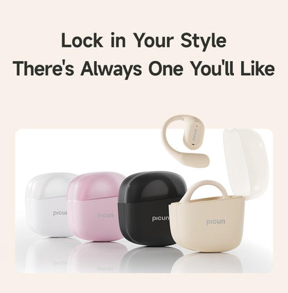 Picun H1 Lightweight Earbud Audio Headset with CVC, HD Microphone, Electronic Touch Control, Ideal for Cycling, Running & Workouts, Wireless Design