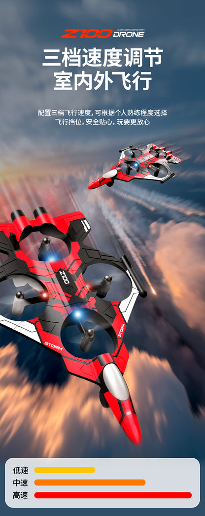 Cross-Border Z100Fighter Four-Channel Suspension Four-Axis Drone Altitude Hold Roll Stunt Gyro Light Aircraft Low Price
