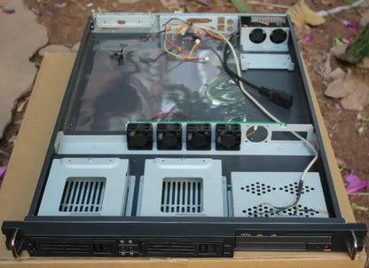 New Embedded 1U IPC Chassis 1U rackmount case depth 630mm For Micro ATX/ATX  17 * 17CM motherboard server firewall computer