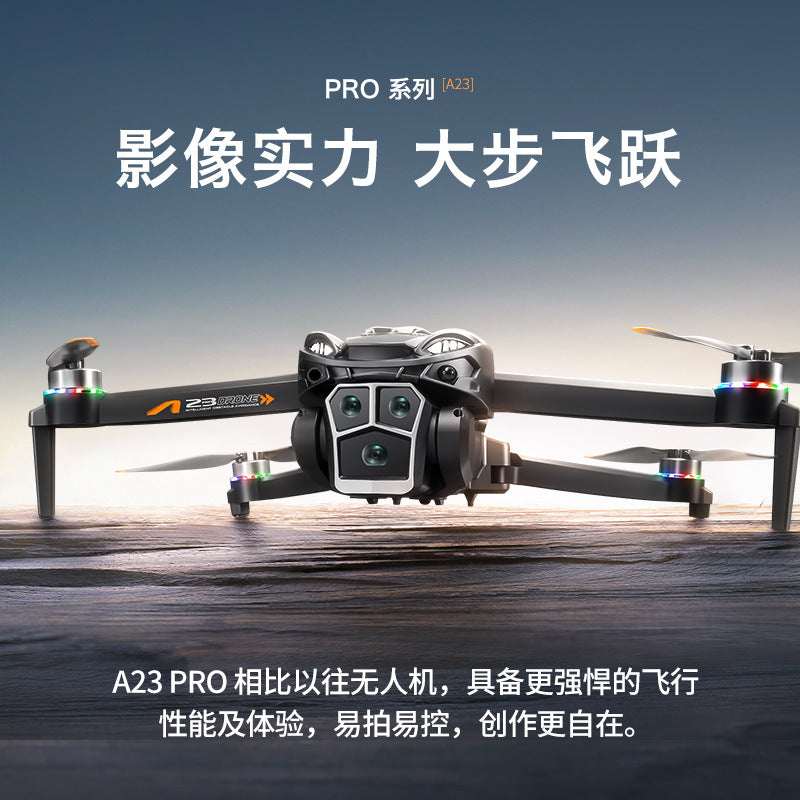 Cross-Border A23 PRO Drone HD Aerial Photography Quadcopter Brushless Obstacle Avoidance Remote Control Aircraft Export Toy