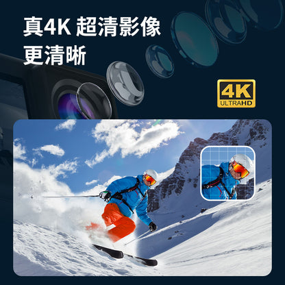 Cross-Border4k Waterproof Sports Camera HD Outdoor Shooting Cycling Underwater Helmet Camera Sports Camera Factory