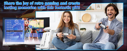 M15 Wireless Retro Game Stick with Built-in 23 Emulators, HD Output System, 2.4G Wireless Controllers & 64GB TF Card for Gamers of All Ages Springtok