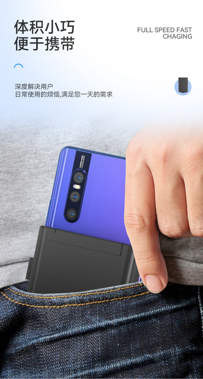 Compatible with Huawei and Apple VIVO Xiaomi OPPO Universal Back Clip Battery Power Bank Wireless Charging Mobile Power Supply