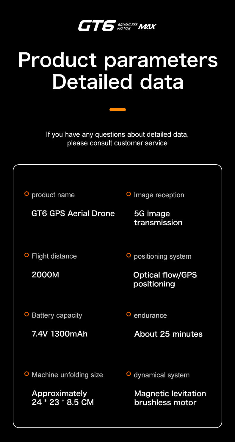 Cross-Border GT6Drone remote control with screen brushless motor HD aerial photography GPS Intelligent Positioning Remote Control Drone