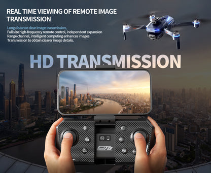 Cross-border Drone GT8Three-Camera Aerial Photography Four-Axis Flight Power Display Over-Distance Reminder Remote Control Toy Airplane