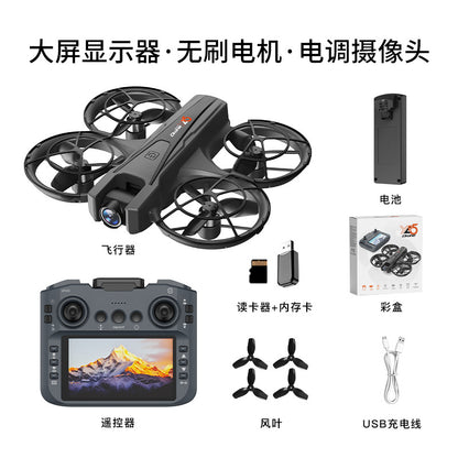 Cross-Border YL05Drone Flying Across Large Screen Without Phone Aerial Photography HD Optical Flow Brushless Toy Airplane