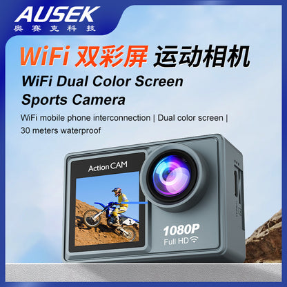 Cross-border new high-definition sports camera waterproof wifi Remote Control Outdoor Aerial Photography Camera Helmet Riding Camera