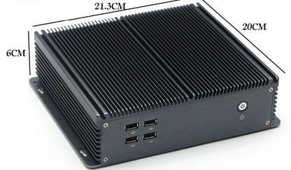 Embedded Computer IPC Fanless Mini Industrial BOX PC For Intel J1900 CPU 6*COM \ LPT \ 2* Giga LAN \ VGA \ 2G RAM \ Barebone 12V