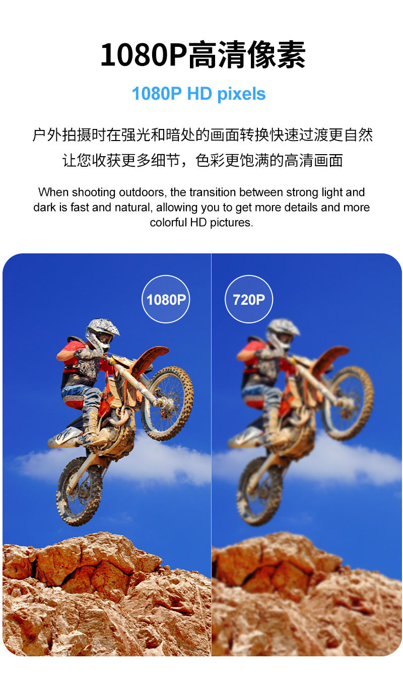 Cross-border new high-definition sports camera waterproof wifi Remote Control Outdoor Aerial Photography Camera Helmet Riding Camera