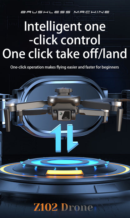 Cross-Border Z102Drone HD Aerial Photography Quadcopter Intelligent Obstacle Avoidance Brushless Motor Remote Control Aircraft Toy