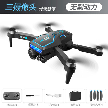 Cross-Border S180Drone Aerial Photography Electric Lens Obstacle Avoidance Brushless Motor Optical Flow Remote Control Aircraft Toy drone