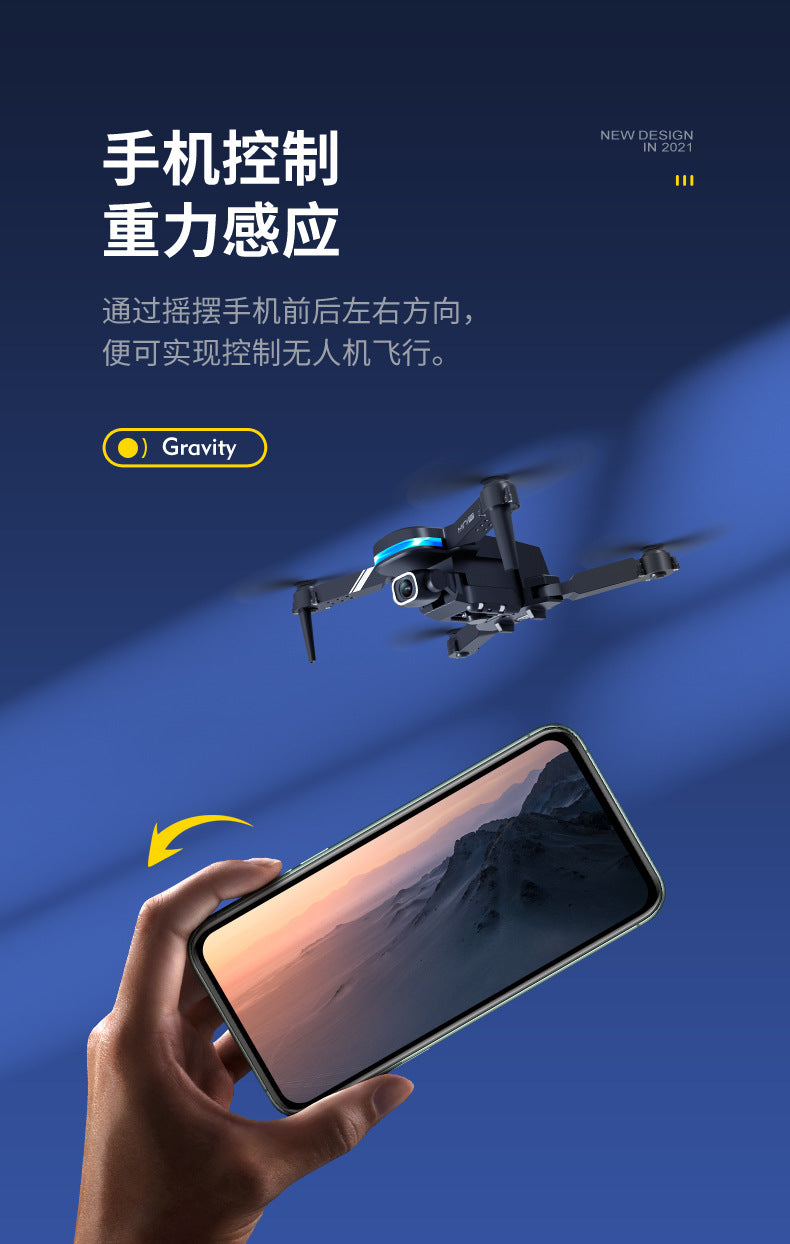 Cross-Border KY910Mini Folding Drone4K High-definition dual-camera aerial photography quadcopter with altitude hold remote control aircraft