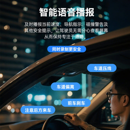 Private Model4K Ultra HD Recorder No-installation Night Vision Parking Monitoring GPS Dual Lens Dash Cam