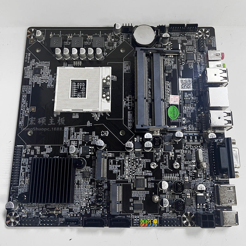 ITX Industrial Control Motherboard HM65Dual memory slots DDR3Mini Board PGA988Two Or Three Generations CPU All-in-One Motherboard
