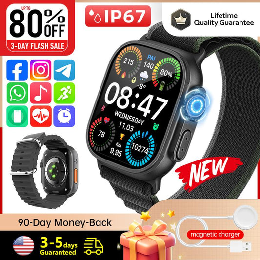 2025 Smartwatch for Fitness & Health – Bluetooth Calling, 120+ Sports Modes, Health Monitoring, Waterproof Design for Active Lifestyles