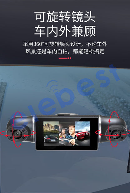 4Record and Display Recorder1080High Definition Night Vision Reversing Image24H Parking monitoring cross-border driving recorder