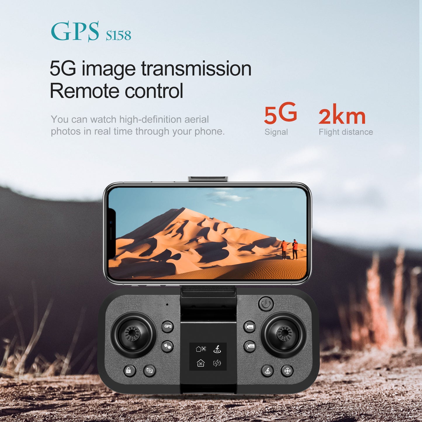 Cross-Border S158Uav GPS Positioning Brushless Motor HD Dual Camera Aerial Photography Obstacle Avoidance Remote Control Aircraft Drone