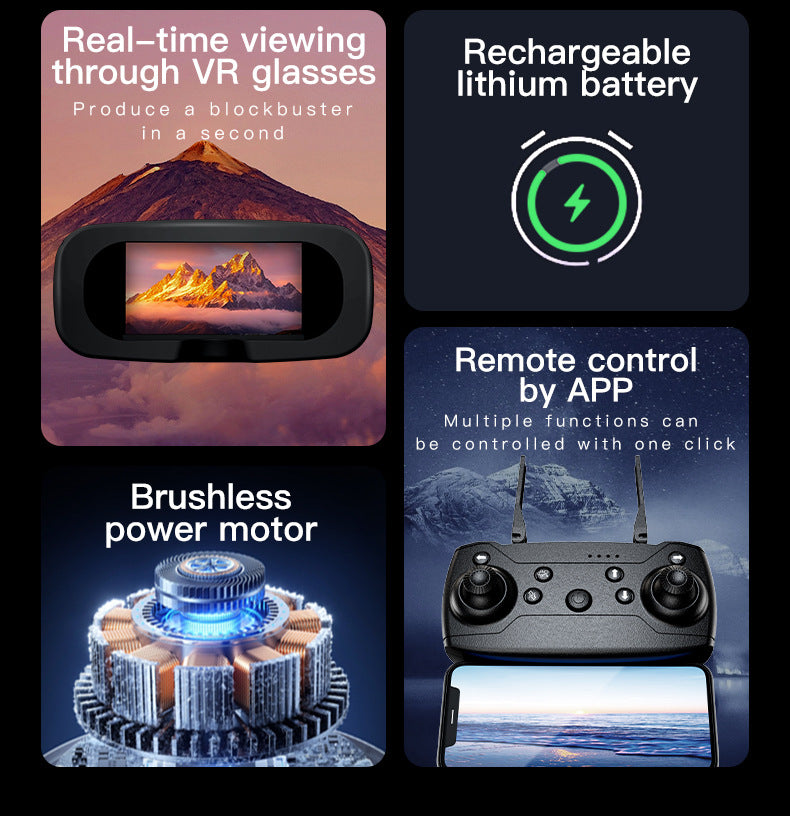 Cross-Border H21Drone Optical Flow Positioning Brushless Aircraft HD Aerial Photography ESC Camera Remote Control Airplane Drone