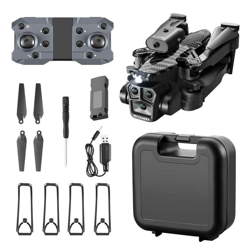 Cross-Border K10MAX High-definition Three-camera Aerial Photography Drone Obstacle Avoidance Remote Control Aircraft Optical Flow Quadcopter drone