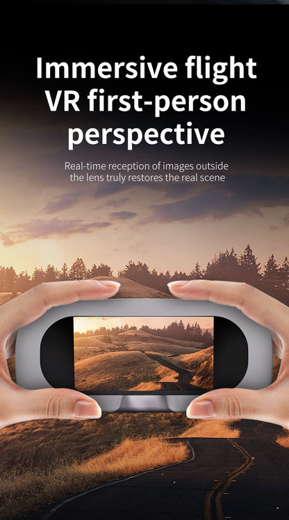 Cross-border Drone E4Foldable HD Aerial Photography Quadcopter VR Glasses Image Transmission Remote Control Airplane drone