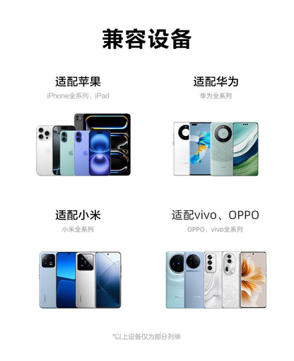 22.5W Super mini fast charging power bank with built-in cable10000mAh ultra-thin power bank custom gift