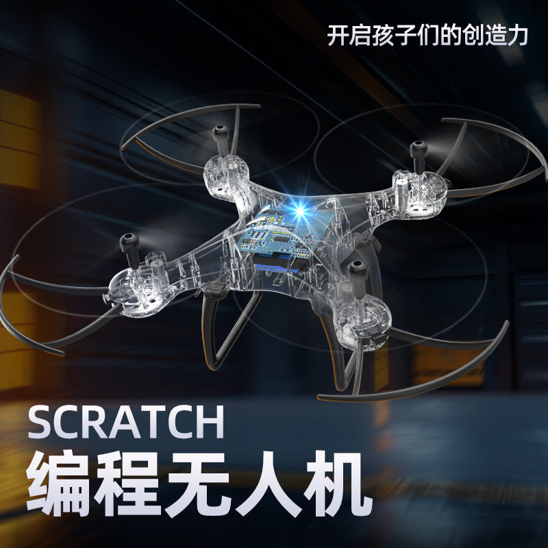 Educational Drone S1Teaching Course Computer Controlled Graphical Programming Quadcopter Remote Control Model Aircraft