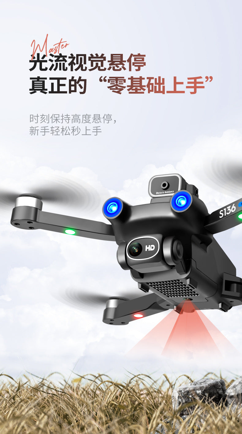 Cross-Border S136Uav GPS Positioning Brushless Motor HD Dual Camera Aerial Photography Obstacle Avoidance Remote Control Aircraft Drone