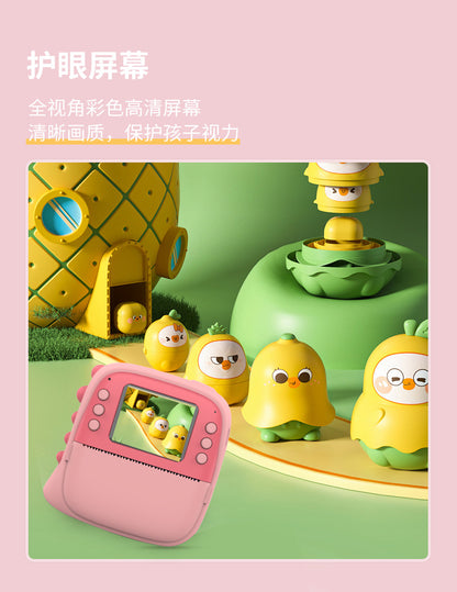 Polaroid Cross-border high-definition photo and video children's camera Student and children's printing camera with silicone case and photo paper