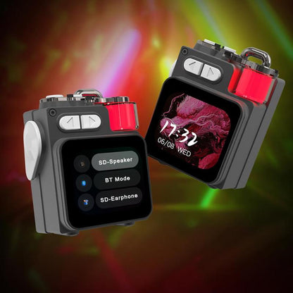 GAMINJA Wireless Speakers, Portable Mini Multi-function Wireless Music Player, Rechargeable Stereo Radio Speaker with Cool Light for Home Office