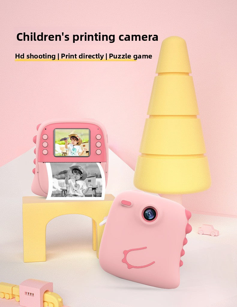 Polaroid Cross-Border HD Photo and Video Children's Camera with Silicone Case Student Children's Print Camera Photo Paper
