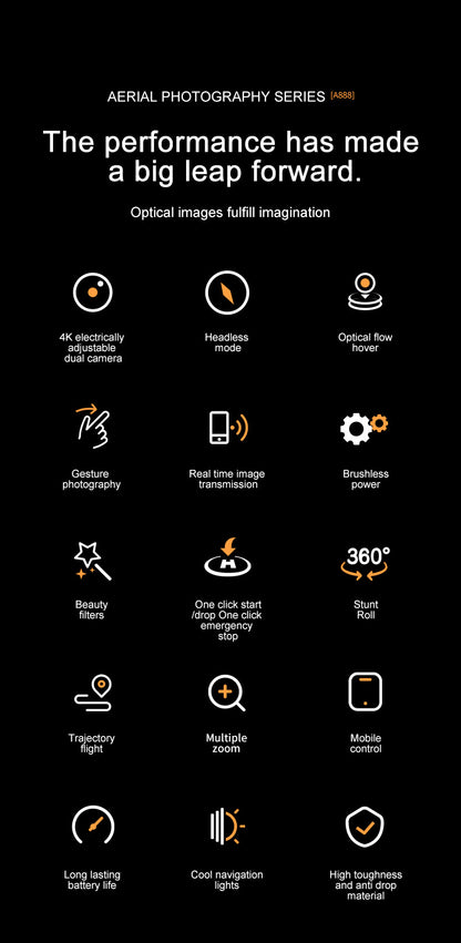 Cross-Border A888 PRO Drone HD Aerial Photography Long Endurance Quadcopter Remote Control Aircraft Air 3Drone