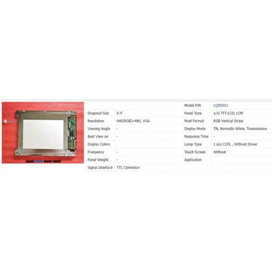 Lq9d001 new original brand 8.4 inch LCD screen