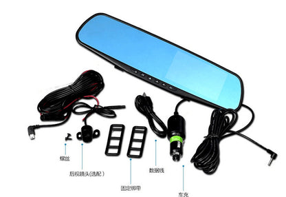 Full Screen11In-Dash Streaming Media Recorder Blind Spot View1080P Low-light Night Vision Rearview Mirror Dash Cam