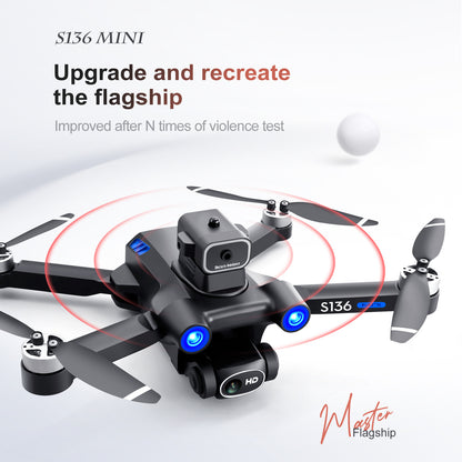Cross-Border S136Uav GPS Positioning Brushless Motor HD Dual Camera Aerial Photography Obstacle Avoidance Remote Control Aircraft Drone