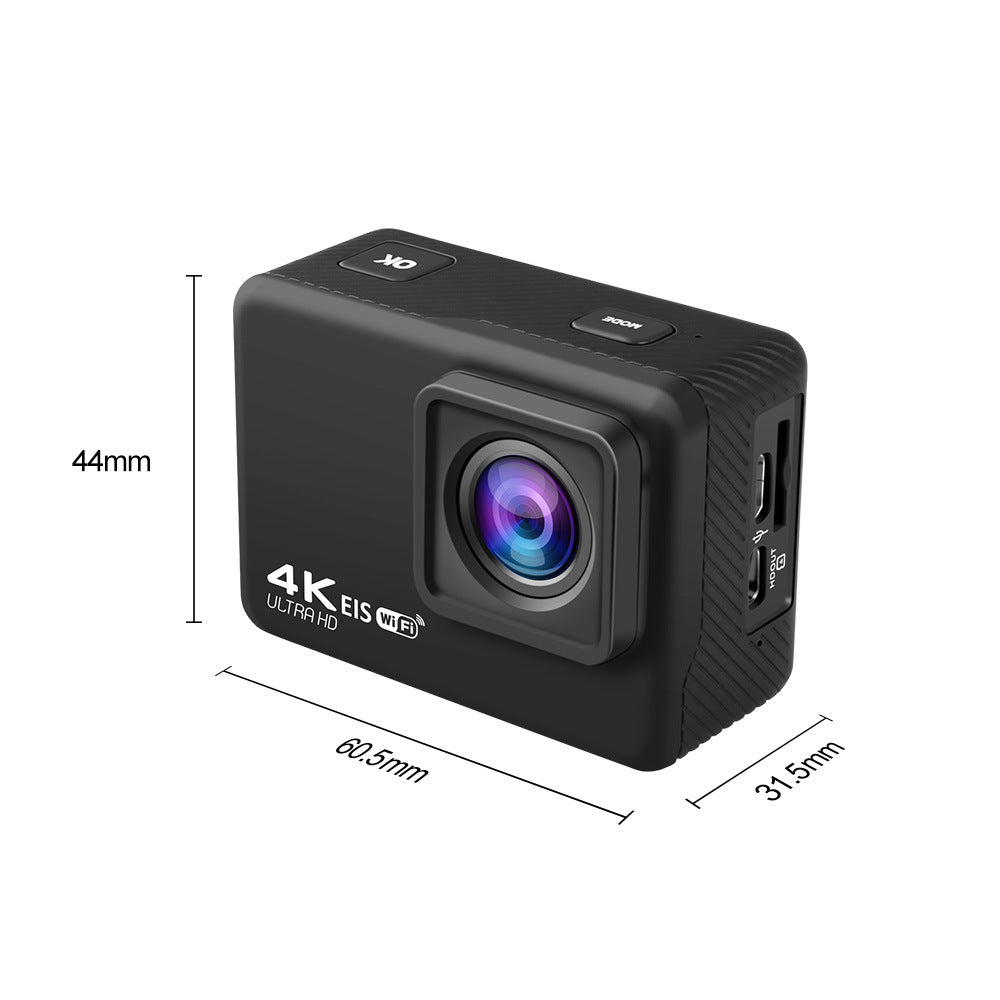 Cross-Border4k Action camera waterproof and anti-shake HD wifi Remote Control Outdoor Shooting Cycling Sports Camera Factory