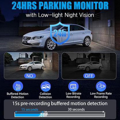 4K Ultra HD Night Vision Recorder WIFI Interconnected Reversing Camera3Dash Cam2K Hd