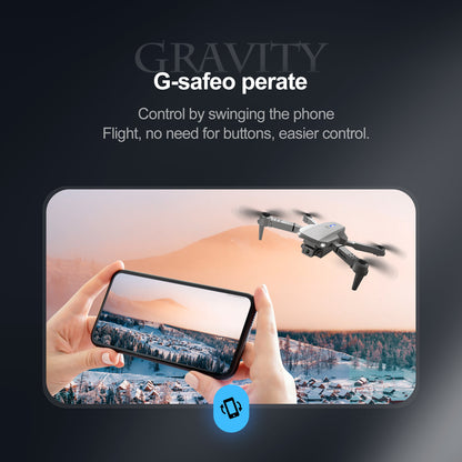 Cross-Border E88/E99D Screen-Controlled Drone with Lights, Foldable Dual Camera, Optical Flow Aerial Photography, Remote-Controlled Aircraft, Quadcopter