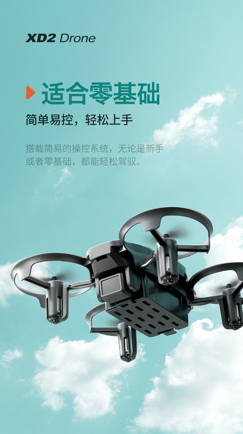 Cross-Border XD2Mini Drone, Shockproof and Impact Resistant2.4G Four-Axis Aircraft360°Rotating and Rolling Remote Control Toy
