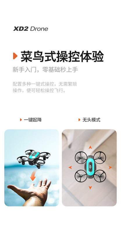 Cross-Border XD2Mini Drone, Shockproof and Impact Resistant2.4G Four-Axis Aircraft360°Rotating and Rolling Remote Control Toy