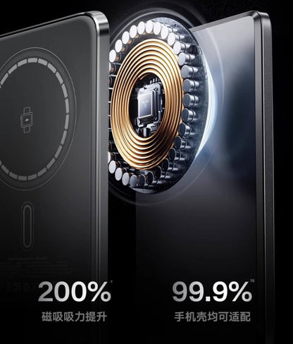 Ultra-Thin MagSafe Magnetic Watch Wireless Power Bank10000mAh Digital Display PD Two-way Fast Charging Power Bank