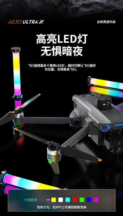 Cross-Border AE30Screen-controlled Three-axis Gimbal Drone HD Aerial Photography Digital Image Transmission GPS Positioning Flight Device Drone