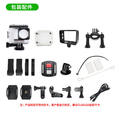 Cross-Border4k Action Camera HD Dual Screen wifi Outdoor sports wireless shooting head-mounted cycling camera factory