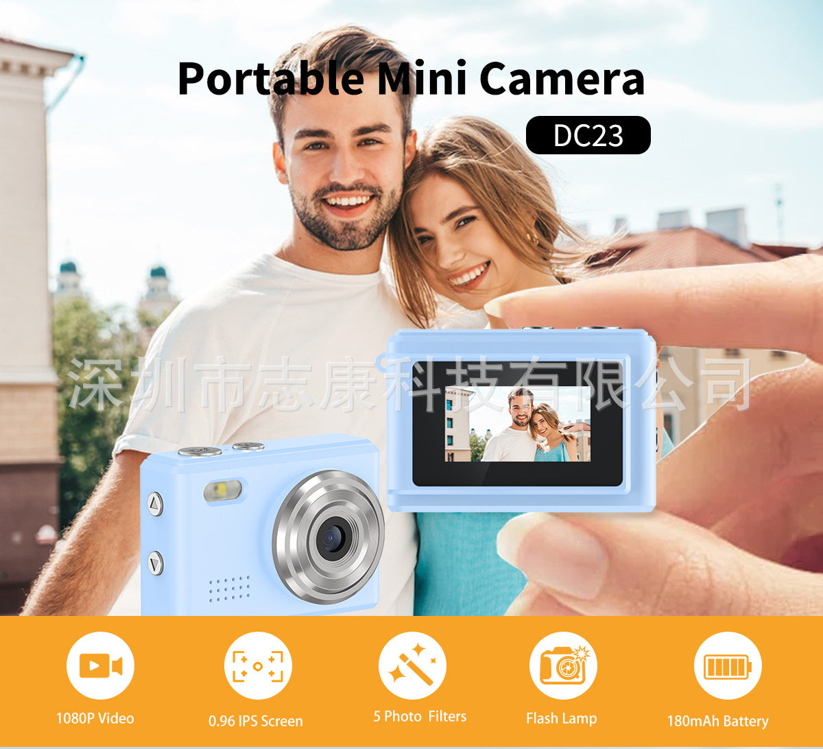 Customized Cross-Border Digital Sports Camera0.96Inch Video Children's Gift Cycling Pet Recording High Definition