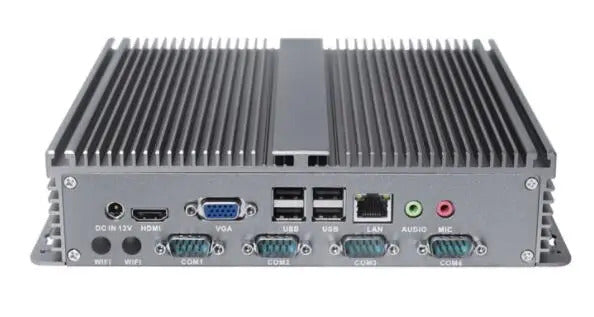 J1900 Embedded Computer IPC Fanless Mini Industrial BOX PC For Intel CPU 6*COM \ 1 Giga LAN \ VGA \ 2G RAM \ Barebone 12V