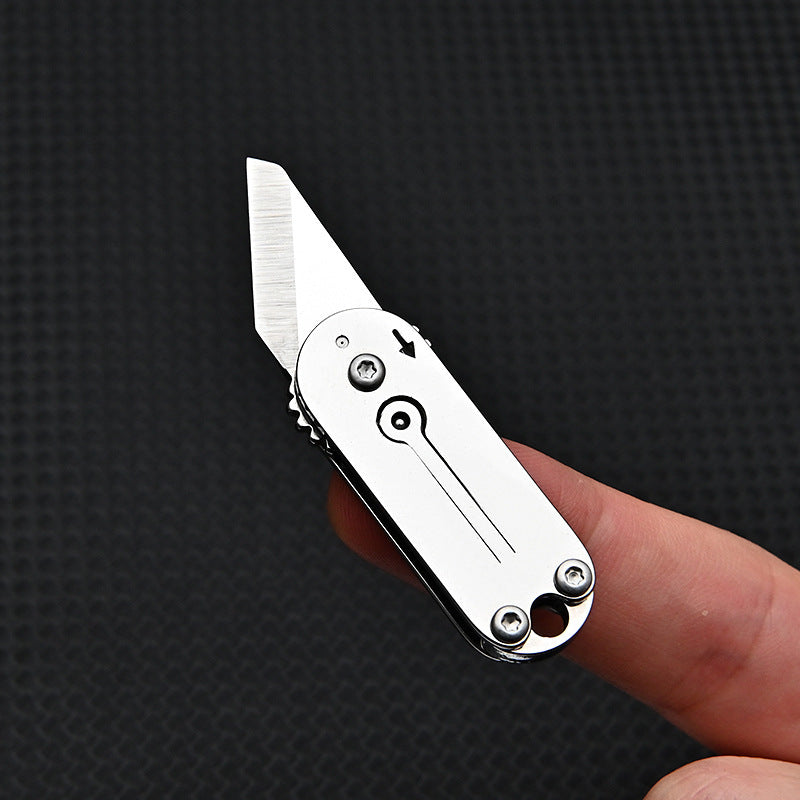 Cute Stainless Steel Mini Pocket Knife Portable Pocket Knife Keychain Pendant Unboxing Courier Knife