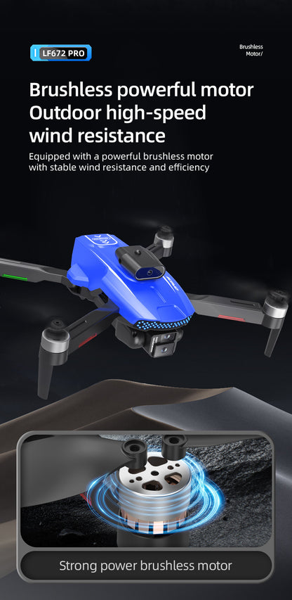 Cross-Border LF672Drone with Screen Control Remote Control Aircraft Optical Flow Positioning Brushless Motor Quadcopter Drone